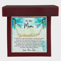 Load image into Gallery viewer, Mom Est 2027 Gift Ideas - Personalized Mothers Day Necklace - Custom Mom Jewelry - To My Mom Necklace from Son
