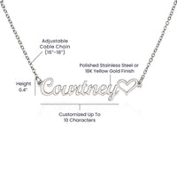 Load image into Gallery viewer, Personalized Name Necklace for Daughter, Custom Jewelry Gift for Granddaughter - Her Name
