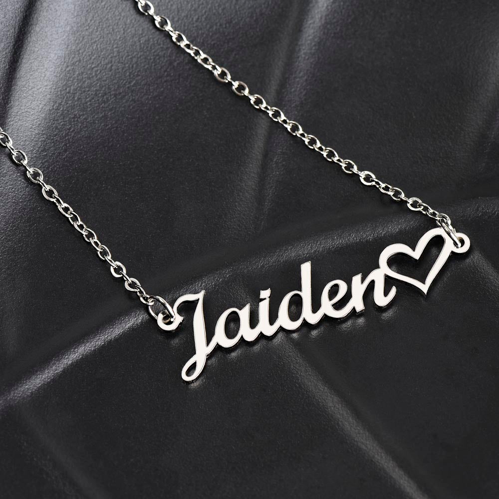 Personalized Name Necklace for Her Gold Over Stainless Steel Personalized Necklace for Her Christmas Gift for Her Personalized
