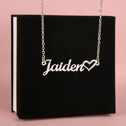 Personalized Name Necklace for Her Gold Over Stainless Steel Personalized Necklace for Her Christmas Gift for Her Personalized
