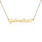 Personalized Name Necklace for Her Gold Over Stainless Steel Personalized Necklace for Her Christmas Gift for Her Personalized
