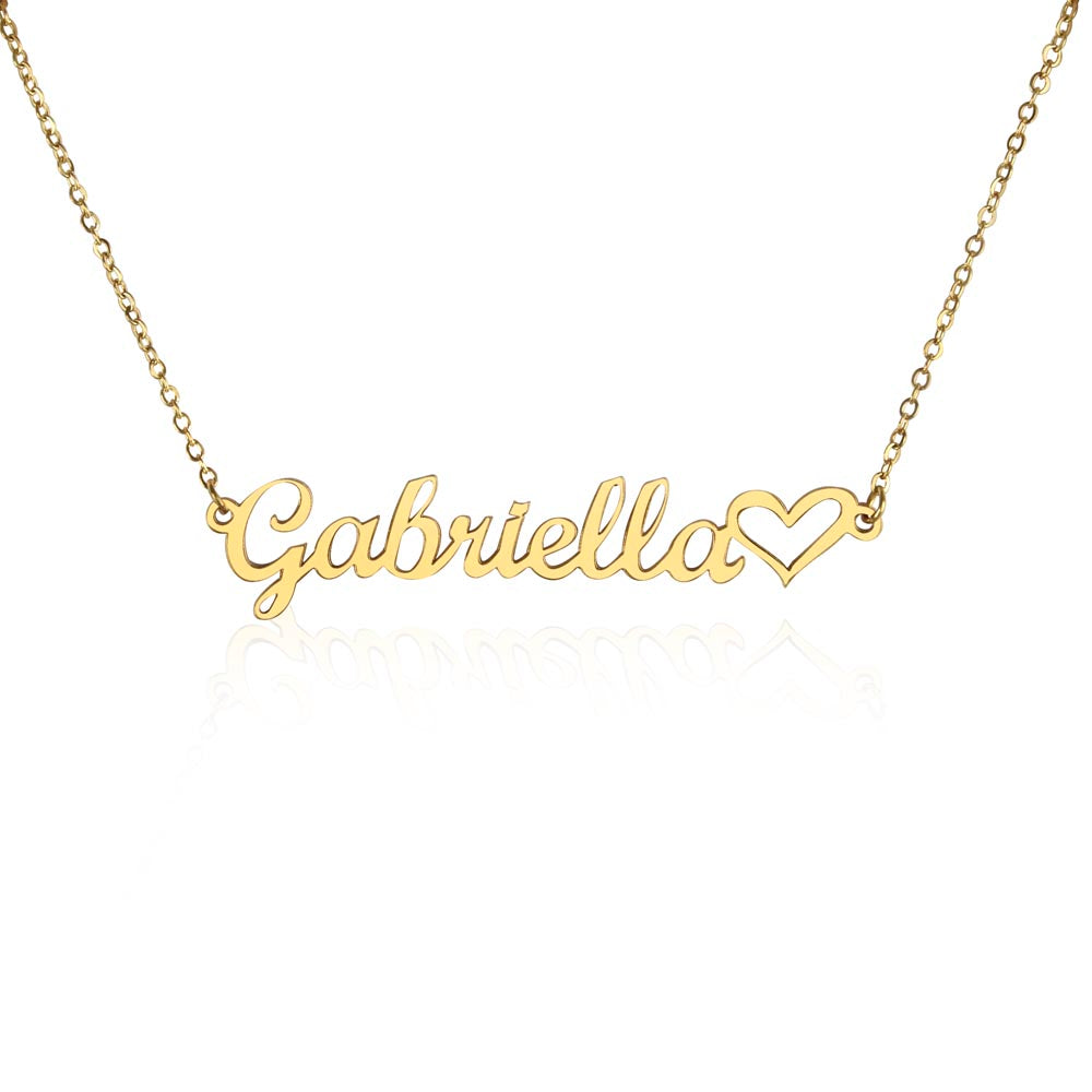 Personalized Name Necklace for Her Gold Over Stainless Steel Personalized Necklace for Her Christmas Gift for Her Personalized
