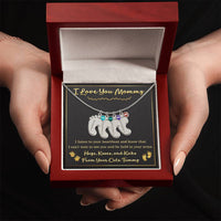Load image into Gallery viewer, Personalized Gift for Expecting Mom, Custom New Mom Necklace - Gift from Tummy
