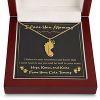 Load image into Gallery viewer, Personalized Gift for Expecting Mom, Custom New Mom Necklace - Gift from Tummy
