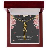 Load image into Gallery viewer, Personalized Birth Flower Necklace for Friend, Custom Name Jewelry - Best Friend Birthday Gift
