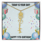 11th Birthday Necklace for Women, Personalized Birth Flower Necklace, Birth Flower Name Necklace, Personalized Birthday Gifts for Best Friend