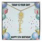 5th Birthday Necklace for Women, Personalized Birth Flower Necklace, Birth Flower Name Necklace, Personalized Birthday Gifts for Best Friend