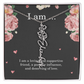 Personalized Birth Flower Necklace for Friend with Custom Name – Best Friend Birthday Gift Jewelry