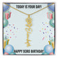 93rd Birthday Necklace for Women, Personalized Birth Flower Necklace, Birth Flower Name Necklace, Personalized Birthday Gifts for Best Friend