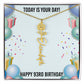 93rd Birthday Necklace for Women, Personalized Birth Flower Necklace, Birth Flower Name Necklace, Personalized Birthday Gifts for Best Friend