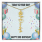 3rd Birthday Necklace for Women, Personalized Birth Flower Necklace, Birth Flower Name Necklace, Personalized Birthday Gifts for Best Friend