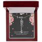 Personalized Birth Flower Necklace for Friend with Custom Name – Best Friend Birthday Gift Jewelry