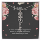 Personalized Birth Flower Necklace for Friend with Custom Name – Best Friend Birthday Gift Jewelry