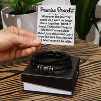Load image into Gallery viewer, Promise Bracelet for Husband Husband Christmas Gifts from Wife Husband Valentine's Day Gifts for Him I Know For Sure That You Are the One I want to Be With Husband Love You Forever Bracelet ShineOn Fulfillment
