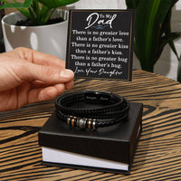 Load image into Gallery viewer, To My Dad Bracelet, Dad Christmas Gift, Inspirational Gifts for Father's Day from Son, Dad Gift from Daughter, No Greater Gift Than Father's Hug ShineOn Fulfillment
