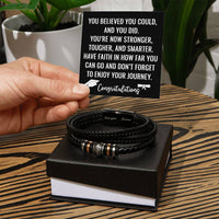 Load image into Gallery viewer, Graduation Gifts for Him - Custom Graduate Gift for Him - Men's Love You Forever Cross Bracelet ShineOn Fulfillment
