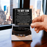Load image into Gallery viewer, 29th Birthday Gift for Son, Happy 29th  Birthday Bracelet for Son
