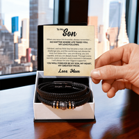 Load image into Gallery viewer, To My Son Bracelet from Mom Always Remember Jewelry for Sons
