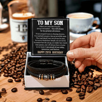 Load image into Gallery viewer, 29th Birthday Gift for Son, Happy 29th  Birthday Bracelet for Son
