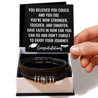 Load image into Gallery viewer, Graduation Gifts for Him - Custom Graduate Gift for Him - Men's Love You Forever Cross Bracelet ShineOn Fulfillment
