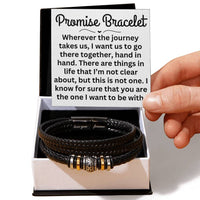 Load image into Gallery viewer, Promise Bracelet for Husband Husband Christmas Gifts from Wife Husband Valentine's Day Gifts for Him I Know For Sure That You Are the One I want to Be With Husband Love You Forever Bracelet ShineOn Fulfillment
