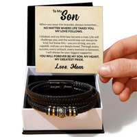 Load image into Gallery viewer, To My Son Bracelet from Mom Always Remember Jewelry for Sons
