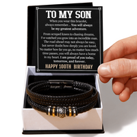 Load image into Gallery viewer, 100th Birthday Gift for Son, Happy 100th  Birthday Bracelet for Son

