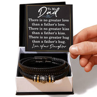 Load image into Gallery viewer, To My Dad Bracelet, Dad Christmas Gift, Inspirational Gifts for Father's Day from Son, Dad Gift from Daughter, No Greater Gift Than Father's Hug ShineOn Fulfillment
