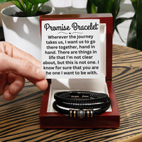 Load image into Gallery viewer, Promise Bracelet for Husband Husband Christmas Gifts from Wife Husband Valentine's Day Gifts for Him I Know For Sure That You Are the One I want to Be With Husband Love You Forever Bracelet ShineOn Fulfillment
