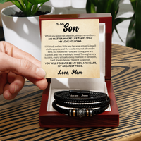 Load image into Gallery viewer, To My Son Bracelet from Mom Always Remember Jewelry for Sons
