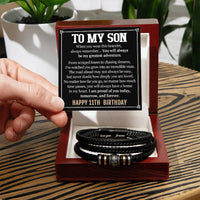 Load image into Gallery viewer, 11th Birthday Gift for Son, Happy 11th  Birthday Bracelet for Son
