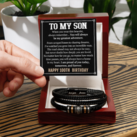 Load image into Gallery viewer, 100th Birthday Gift for Son, Happy 100th  Birthday Bracelet for Son
