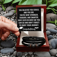 Load image into Gallery viewer, Graduation Gifts for Him - Custom Graduate Gift for Him - Men's Love You Forever Cross Bracelet ShineOn Fulfillment
