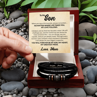 Load image into Gallery viewer, To My Son Bracelet from Mom Always Remember Jewelry for Sons

