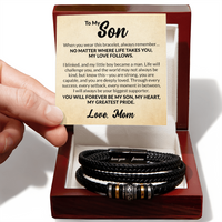 Load image into Gallery viewer, To My Son Bracelet from Mom Always Remember Jewelry for Sons
