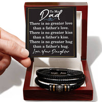 Load image into Gallery viewer, To My Dad Bracelet, Dad Christmas Gift, Inspirational Gifts for Father's Day from Son, Dad Gift from Daughter, No Greater Gift Than Father's Hug ShineOn Fulfillment
