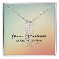 Load image into Gallery viewer, Grandma Custom Names Necklace from Granddaughter, Personalized Jewelry - Gifts for Grandma
