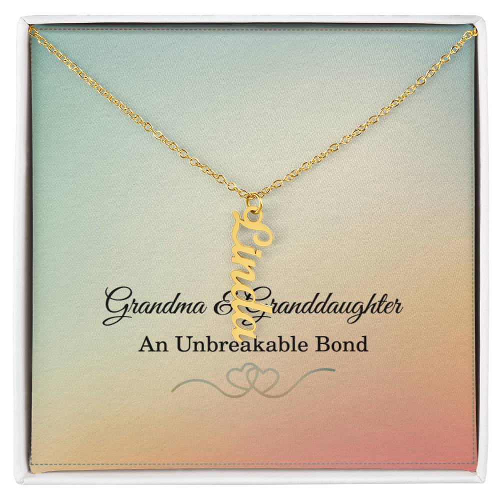 Grandma Custom Names Necklace Grandmother Necklace from Granddaughter Gifts for Grandma Christmas Gift Grandma Birthday Gift Grandma Mothers Day Gift