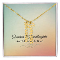 Load image into Gallery viewer, Grandma Custom Names Necklace from Granddaughter, Personalized Jewelry - Gifts for Grandma
