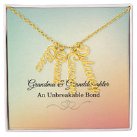 Load image into Gallery viewer, Grandma Custom Names Necklace from Granddaughter, Personalized Jewelry - Gifts for Grandma
