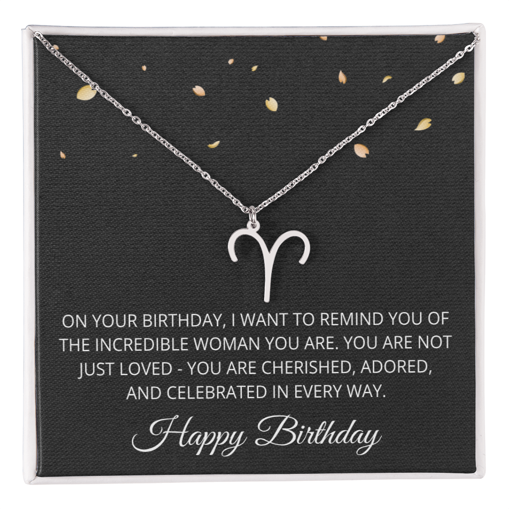 Aries Necklace for Her Taurus Gifts for Women Zodiac Necklace for Birthday Gifts for Daughter Women Birthday All Zodiac Signs