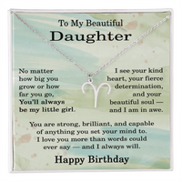 Load image into Gallery viewer, Zodiac Sign Necklace Birthday Gift for Daughter – To My Daughter Jewelry

