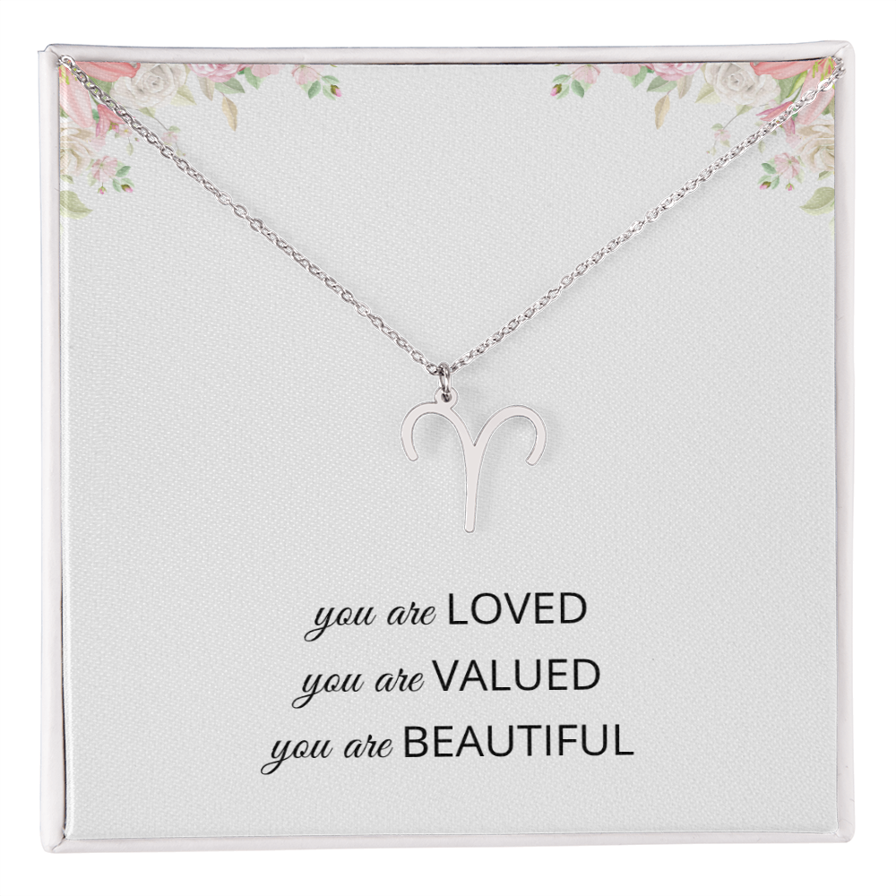 Necklace Gifts for Women Affirmation Birthday Gift for Daughter Granddaughter Christmas Gift Mantra Necklace Niece Gift Virgo Sagittarius Zodiac Gifts All Signs