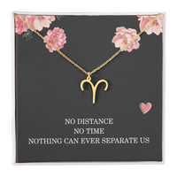 Load image into Gallery viewer, Long Distance Relationship Necklace Gift for Her Birthday – Women’s Zodiac Jewelry
