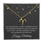 Aries Necklace for Her Taurus Gifts for Women Zodiac Necklace for Birthday Gifts for Daughter Women Birthday All Zodiac Signs