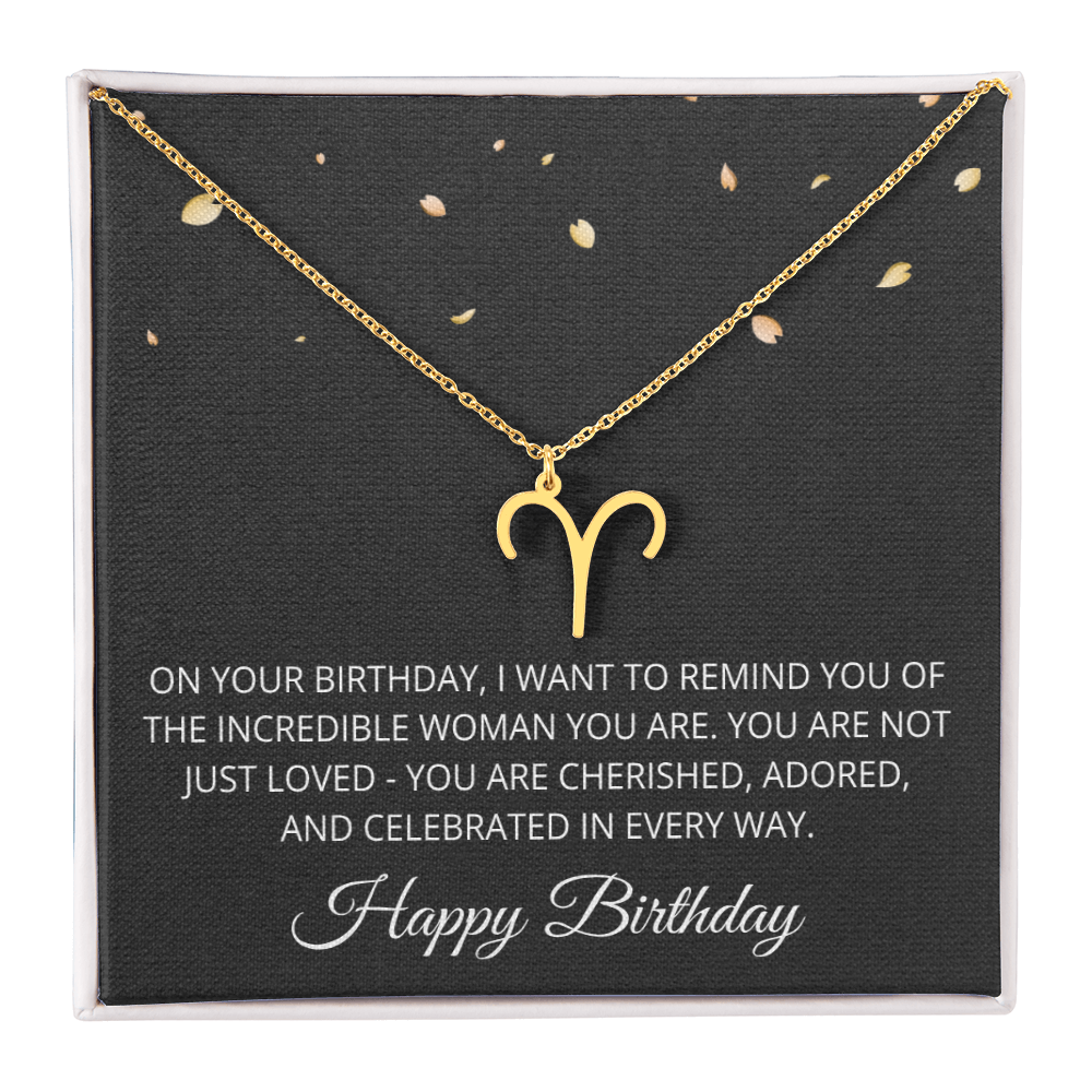 Aries Necklace for Her Taurus Gifts for Women Zodiac Necklace for Birthday Gifts for Daughter Women Birthday All Zodiac Signs