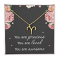Necklace for Daughters with Message Card Christmas Gifts for Granddaughters Pisces Necklace Zodiac Necklaces All Signs