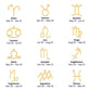 Zodiac Necklaces for Her Birthday Gifts for Women Best Friend Necklace Love Laughter Memories Aries Taurus Cancer Libra and All Others