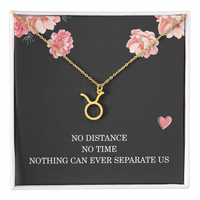 Load image into Gallery viewer, Long Distance Relationship Necklace Gift for Her Birthday – Women’s Zodiac Jewelry
