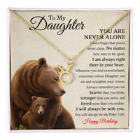Load image into Gallery viewer, Zodiac Necklace Birthday Gift for Daughter – To My Daughter Bear Necklace
